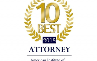 2018 ten best attorneys badge