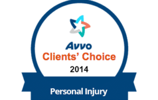 Avvo clients' choice personal injury award